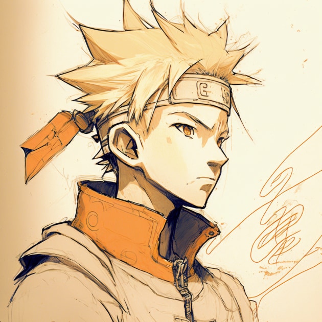 Naruto uzumaki in one piece art style