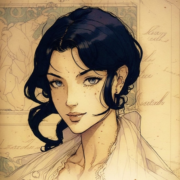 nico-robin-art-style-of-anton-pieck