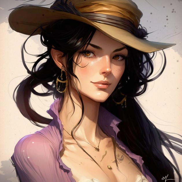 nico-robin-art-style-of-charlie-bowater