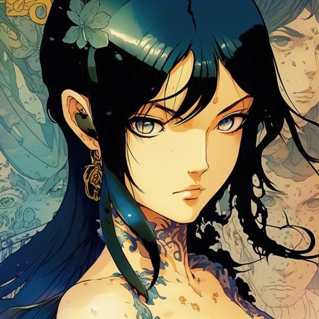 nico-robin-art-style-of-yoshitaka-amano