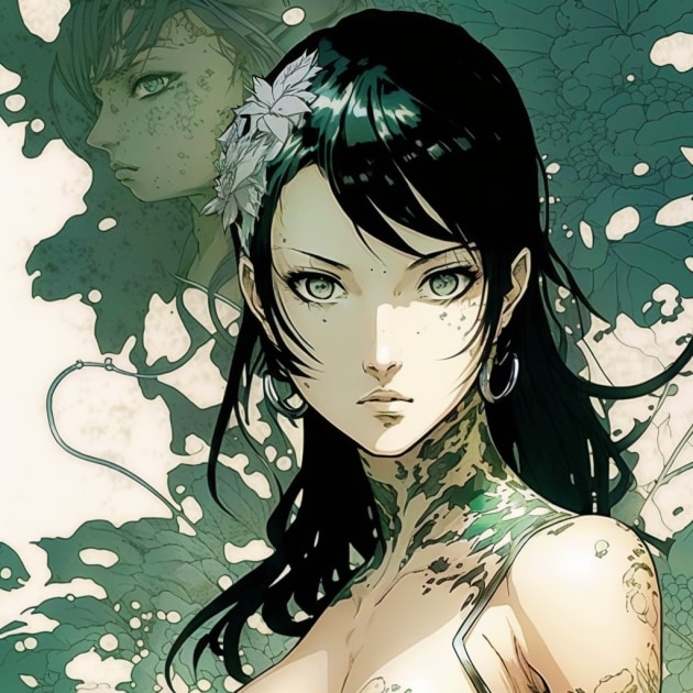 nico-robin-art-style-of-yoshitaka-amano