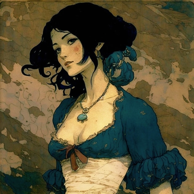 nico-robin-art-style-of-edmund-dulac