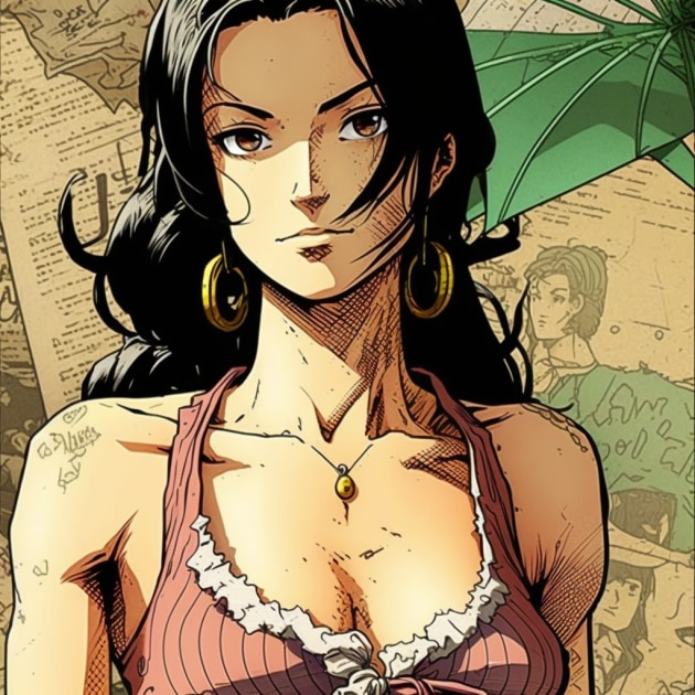 nico-robin-art-style-of-hirohiko-araki