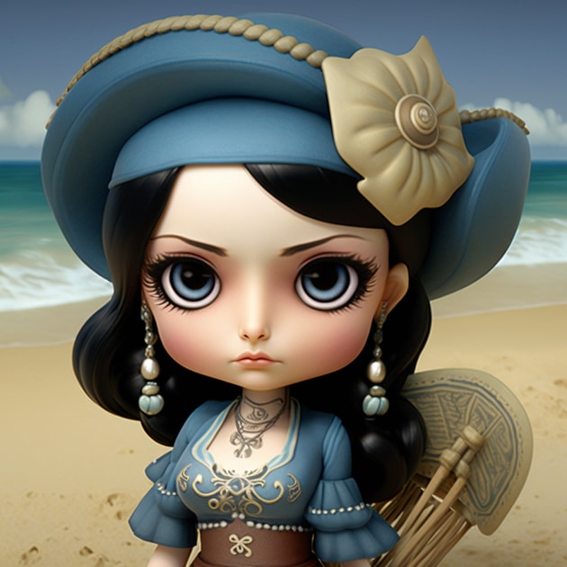 nico-robin-art-style-of-mark-ryden