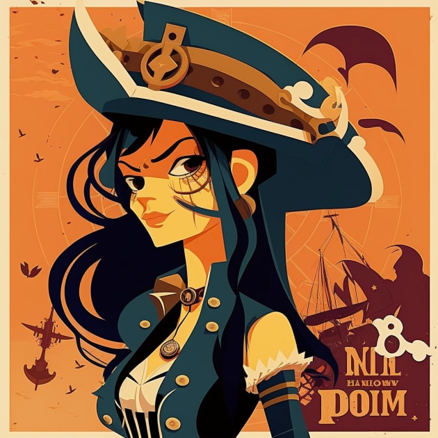 nico-robin-art-style-of-tom-whalen