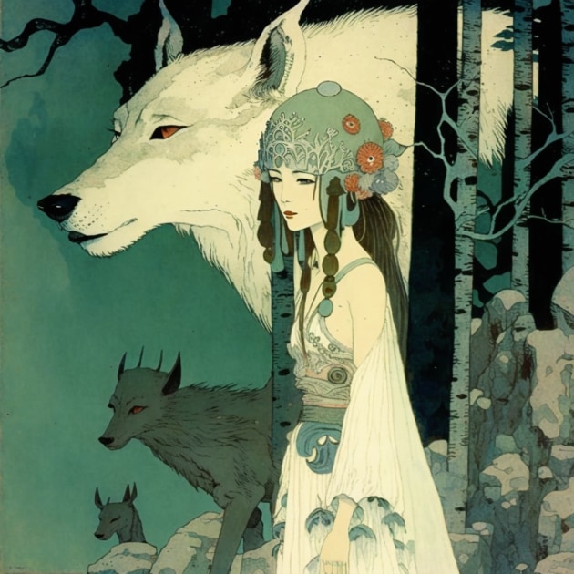 princess-mononoke-art-style-of-dorothy-lathrop