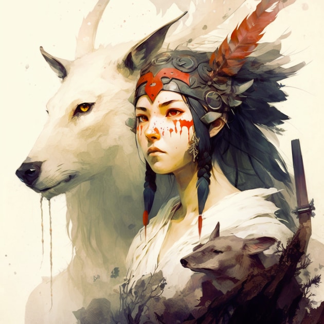 princess-mononoke-art-style-of-gustaf-tenggren