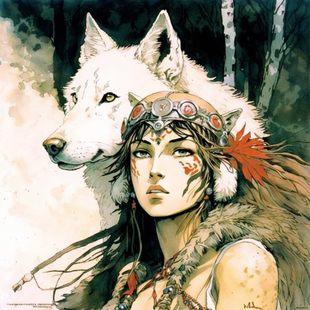 princess-mononoke-art-style-of-milo-manara