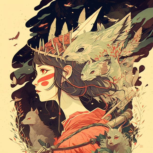 princess-mononoke-art-style-of-victo-ngai