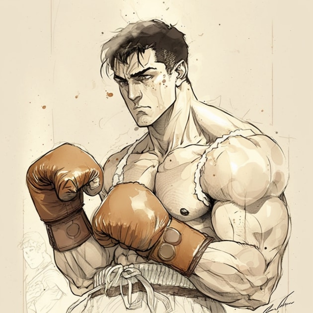 rocky-balboa-art-style-of-akihiko-yoshida