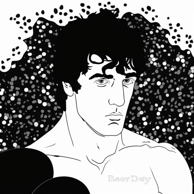 rocky-balboa-art-style-of-aubrey-beardsley