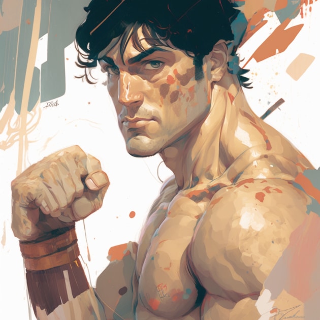 rocky-balboa-art-style-of-greg-tocchini