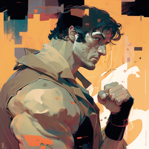 rocky-balboa-art-style-of-greg-tocchini