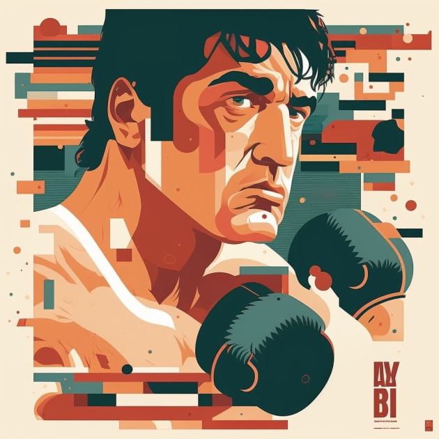 rocky-balboa-art-style-of-tom-whalen