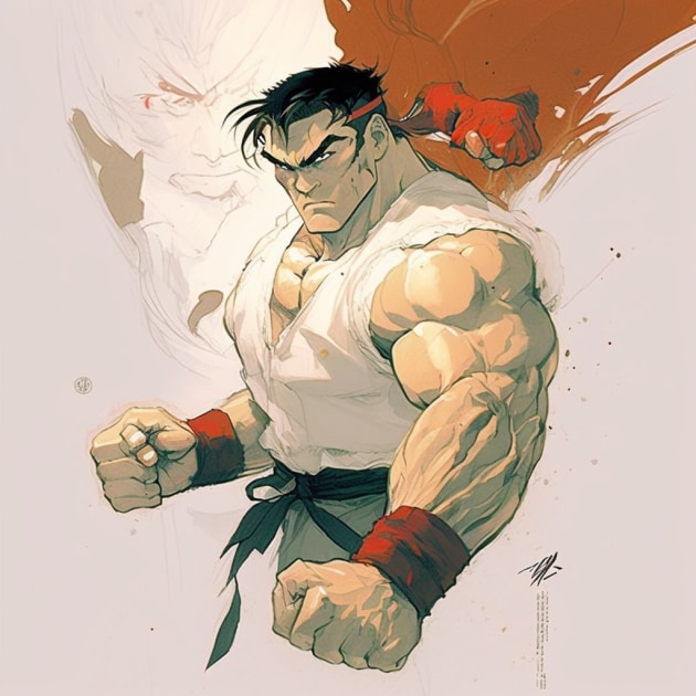 Street Fighter Alpha 3 (Ryu Portrait) – Retro Games Crafts