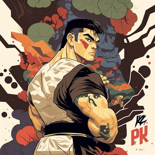 ryu-art-style-of-josh-agle