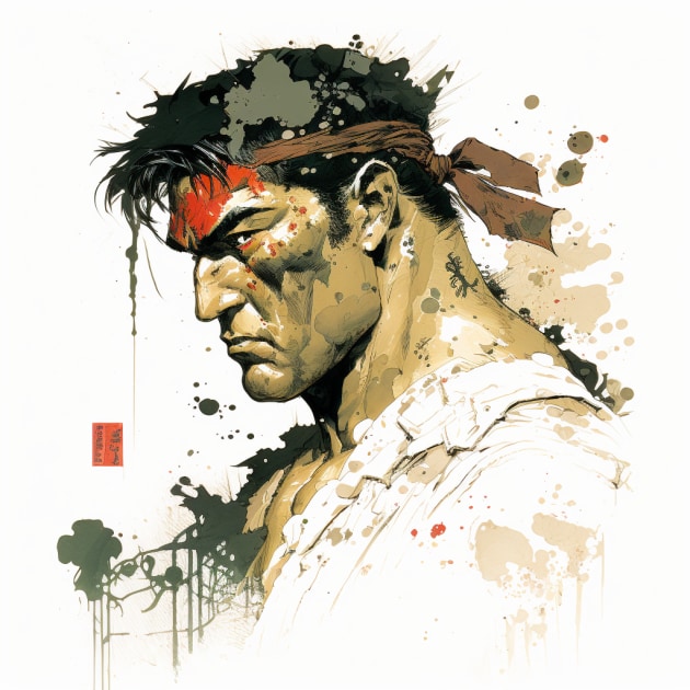 ryu-art-style-of-sergio-toppi