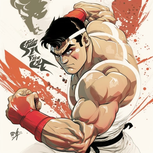 ryu-art-style-of-steve-ditko