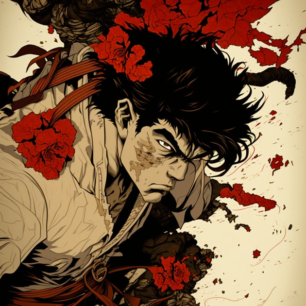 Ryu in the Art Style of Takato Yamamoto