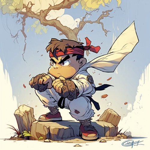 ryu-art-style-of-skottie-young