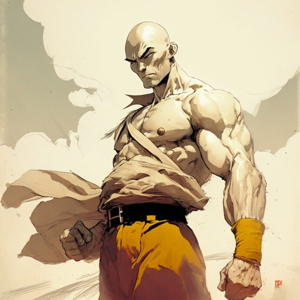 saitama-art-style-of-frank-frazetta