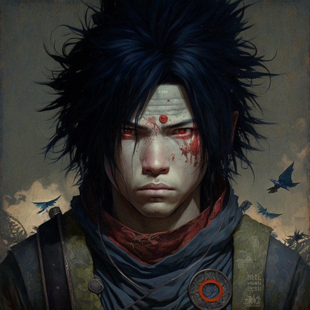 sasuke-uchiha-art-style-of-james-christensen