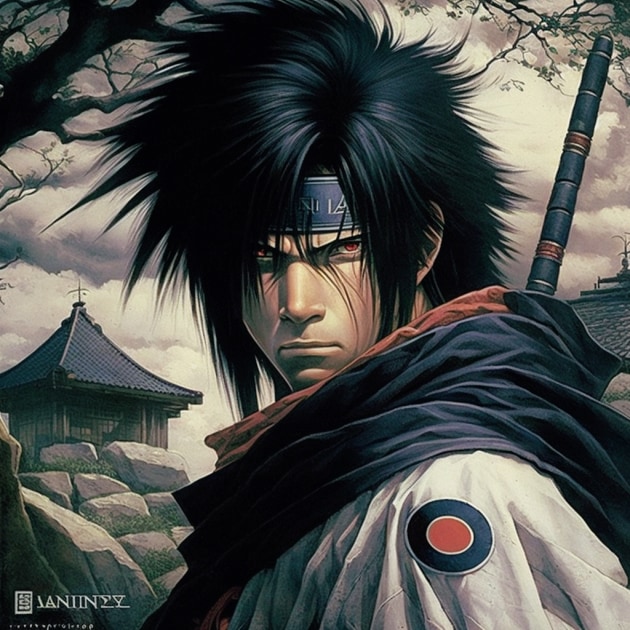 sasuke-uchiha-art-style-of-larry-elmore