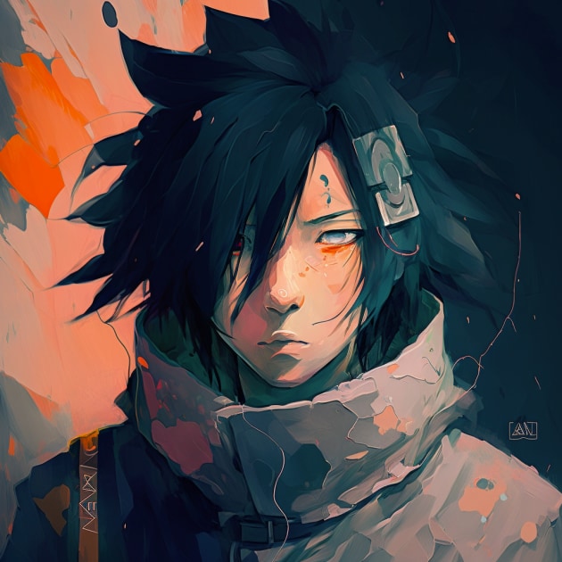 sasuke-uchiha-art-style-of-lois-van-baarle