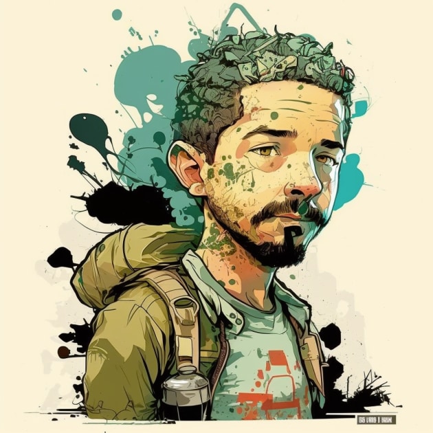 shia-labeouf-art-style-of-skottie-young