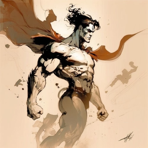 superman-art-style-of-claire-wendling