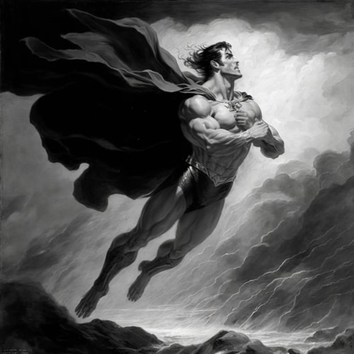 superman-art-style-of-gustave-dore