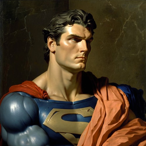 superman-art-style-of-jacques-louis-david
