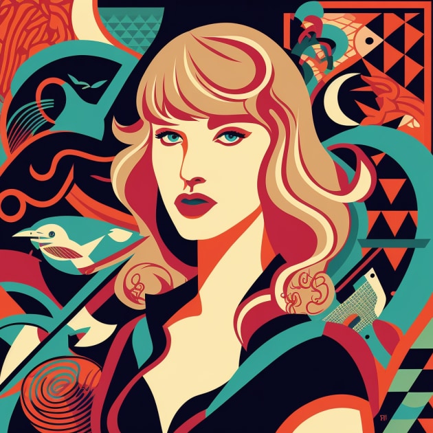 taylor-swift-art-style-of-josh-agle