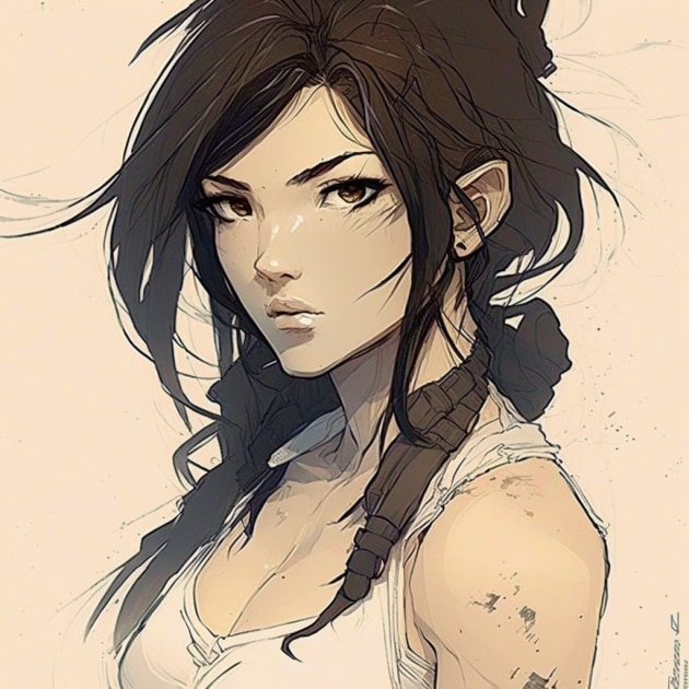 tifa-lockhart-art-style-of-aiartes