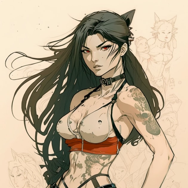 tifa-lockhart-art-style-of-aiartes