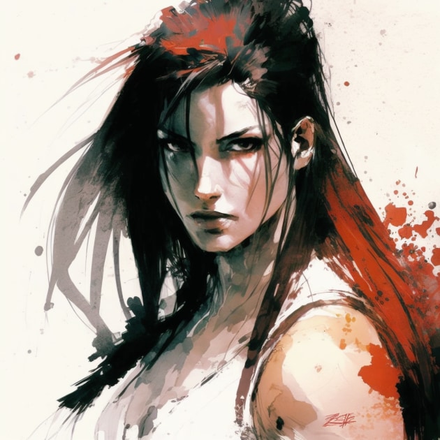 tifa-lockhart-art-style-of-bill-sienkiewicz