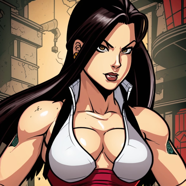 tifa-lockhart-art-style-of-jack-kirby