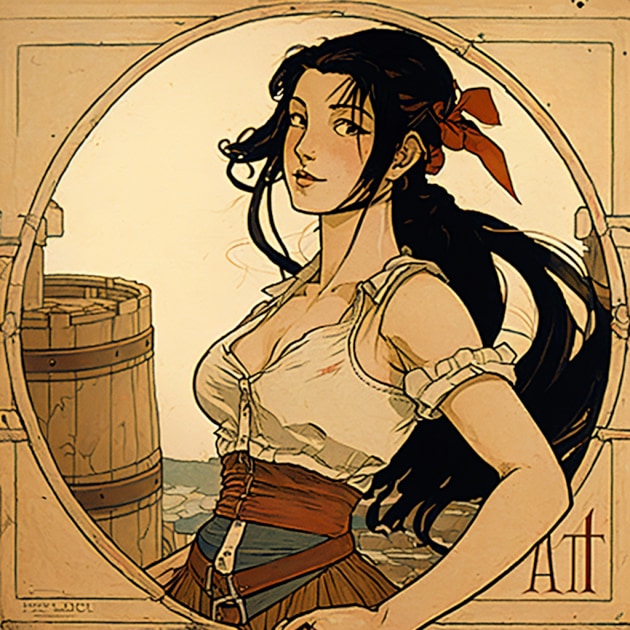 tifa-lockhart-art-style-of-randolph-caldecott