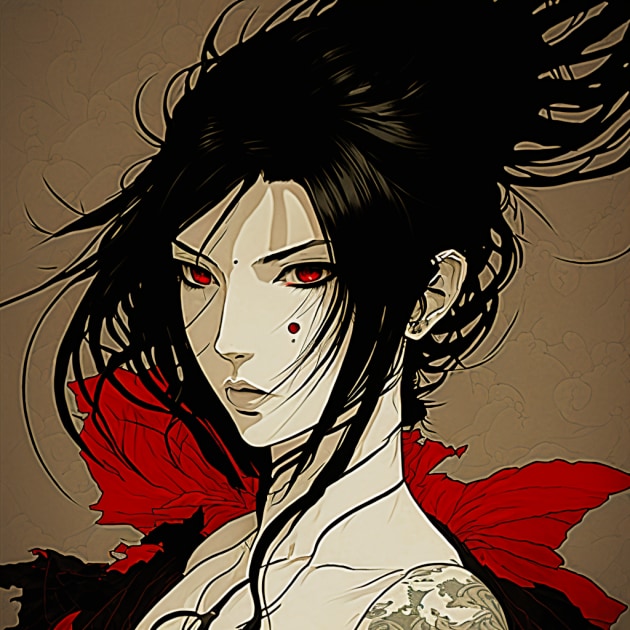 Tifa Lockhart in the Art Style of Takato Yamamoto