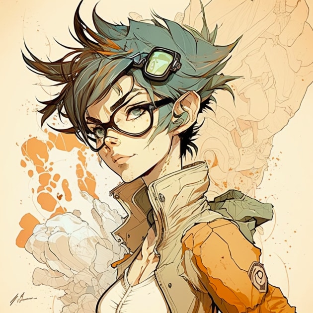 Tracer in the Art Style of Aiartes