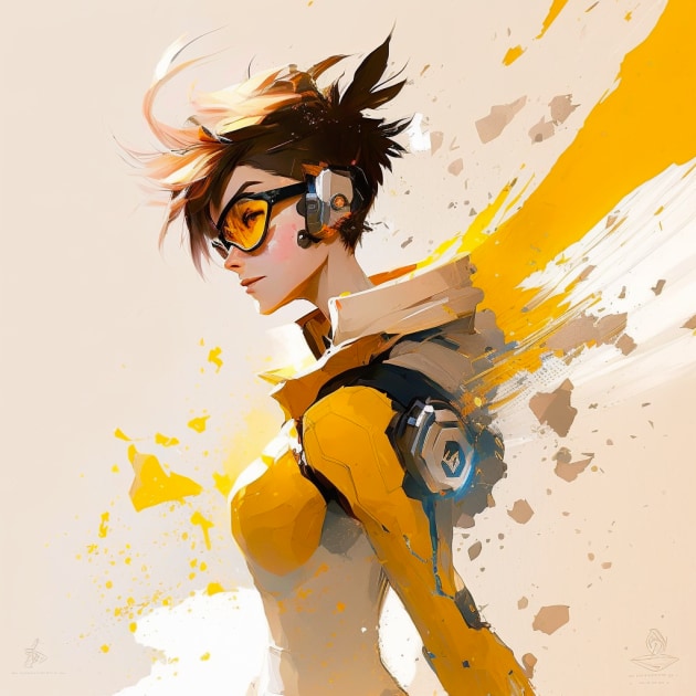 Tracer in the Art Style of Pascal Campion