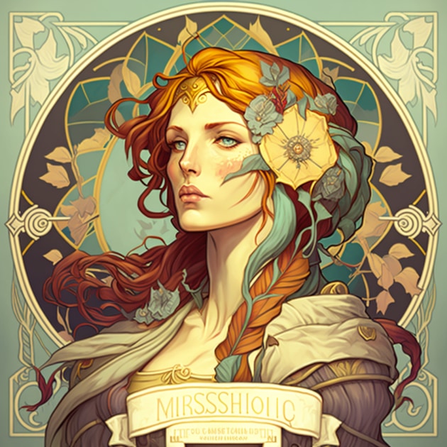 triss-merigold-art-style-of-alphonse-mucha