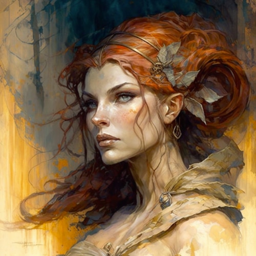 triss-merigold-art-style-of-brian-froud