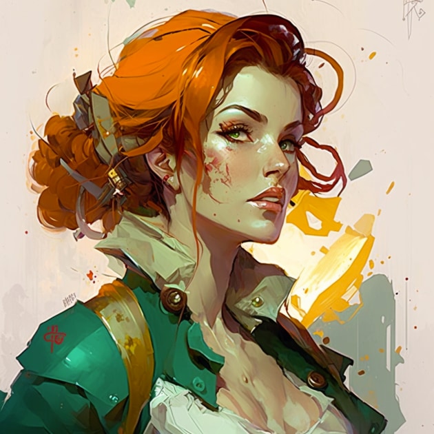 triss-merigold-art-style-of-greg-tocchini