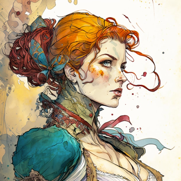 triss-merigold-art-style-of-michael-kaluta