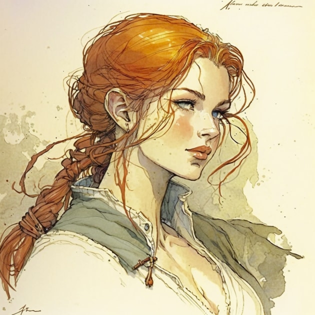 triss-merigold-art-style-of-milo-manara