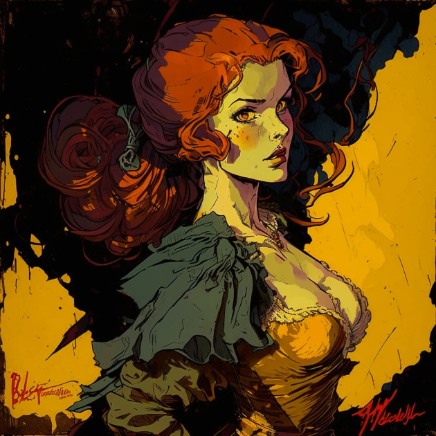 triss-merigold-art-style-of-ralph-bakshi