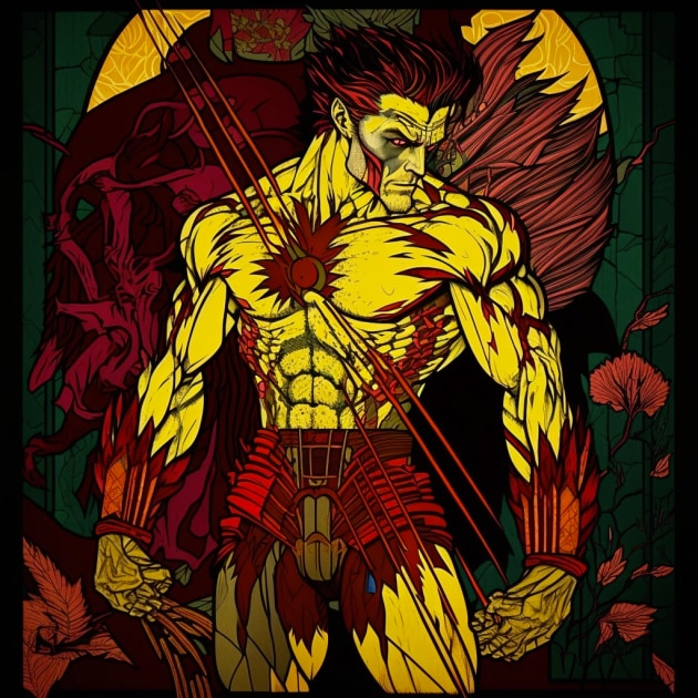 wolverine-art-style-of-harry-clarke