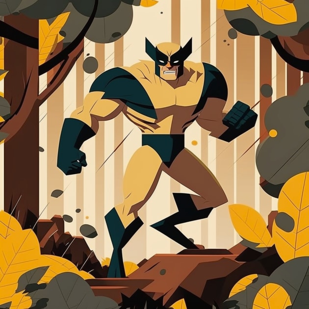 wolverine-art-style-of-josh-agle