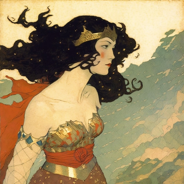 wonder-woman-art-style-of-edmund-dulac